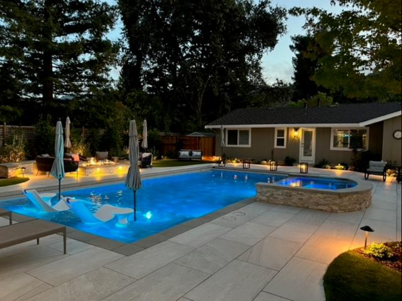 Completed outdoor living transformation
